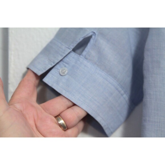 ELIZABETH AND JAMES Top/Blouse/Top Cotton/Linen Mix Short Sleeves Buttons Size M - Picture 7 of 7